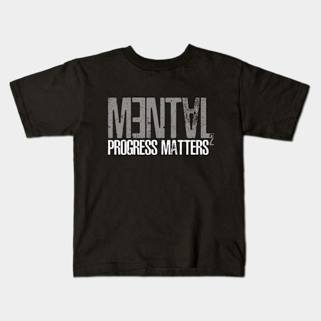 Mental progress matters 2 Kids T-Shirt by FitnessDesign